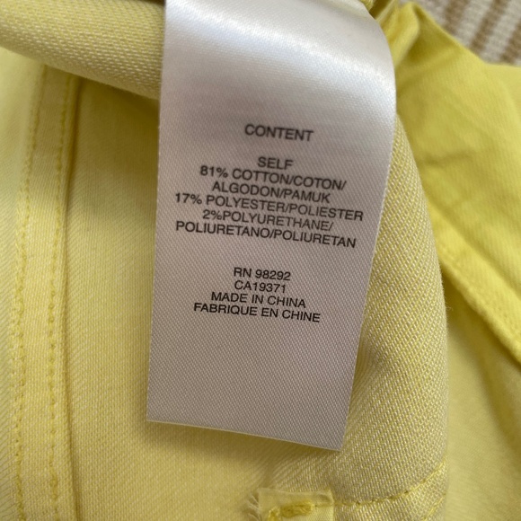 Tibi Carpenter Pants in Citrus Yellow - Picture 4 of 5